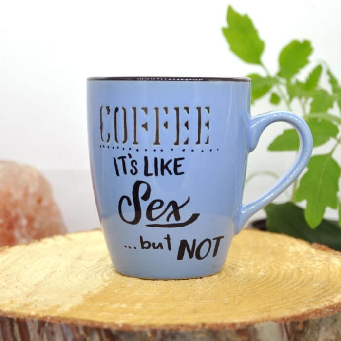 Angrymug Upcycling geschenk Lettering Coffee
