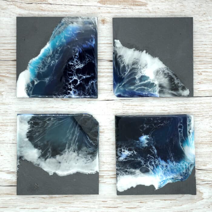 Ocean Resin Epoxid Geschenk Boho-Style Coaster