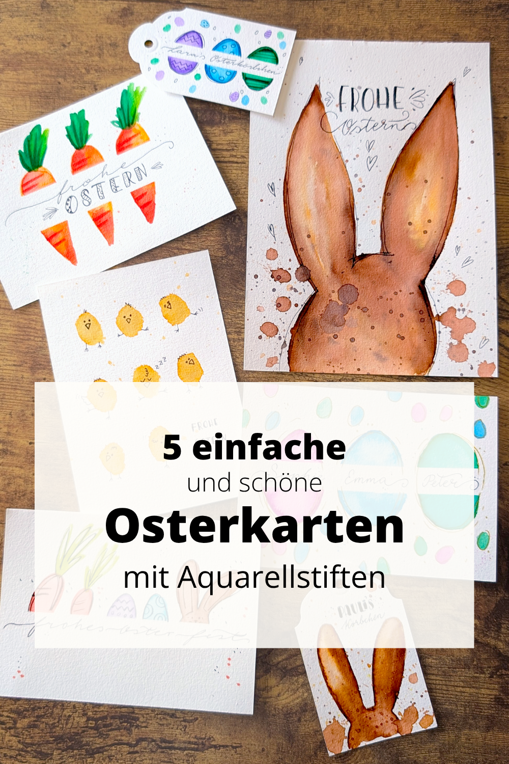 osterkarten aquarell osterkarten selber machen
