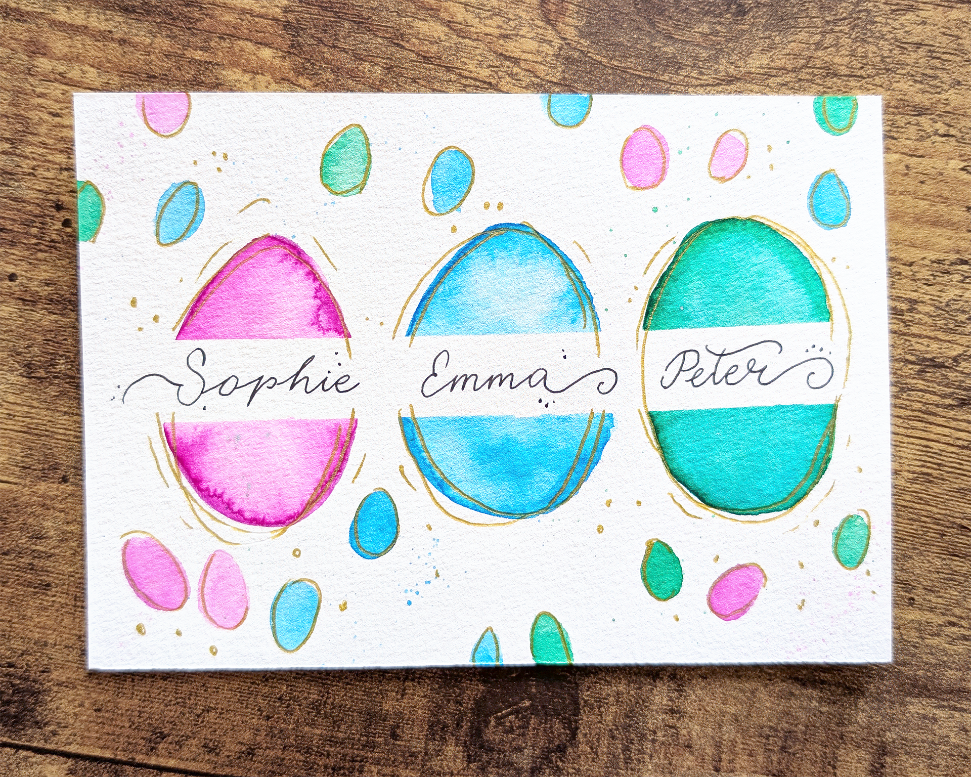 einfache osterkarten osterkarten für anfänger aquarell osterkarten