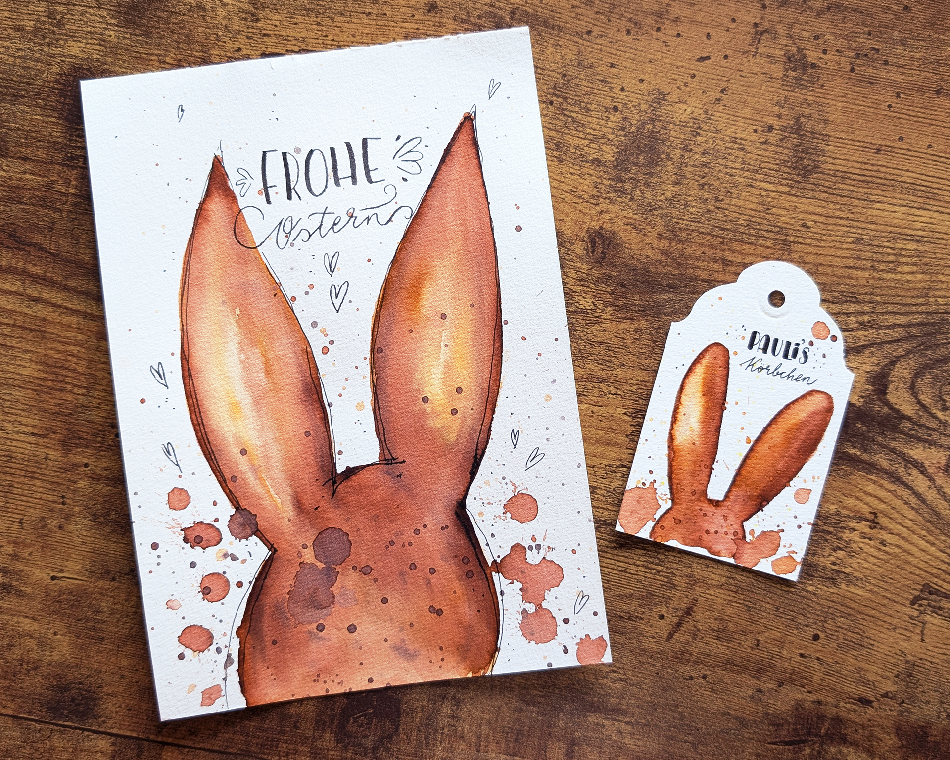 osterkarten selber machen osterkarten aquarell osterkarten basteln